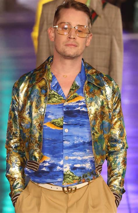 macaulay culkin gucci runway